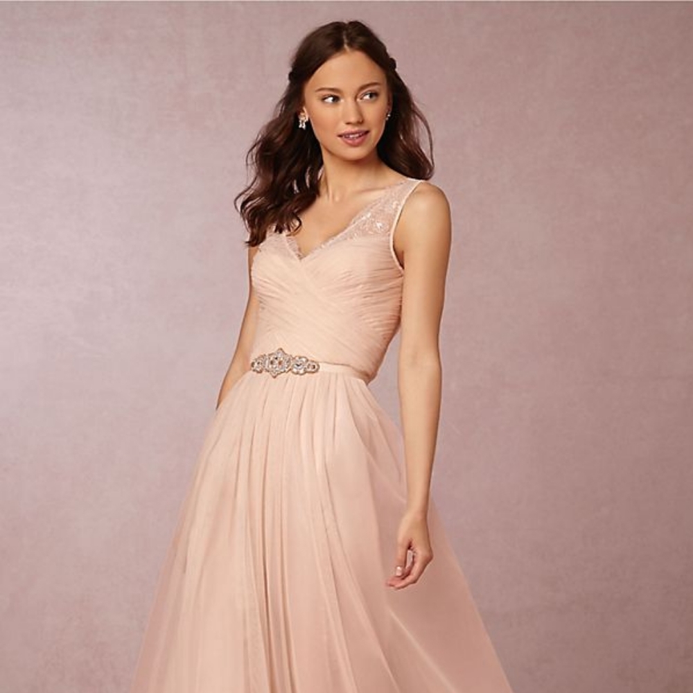 BHLDN Fleur Dress in Blush